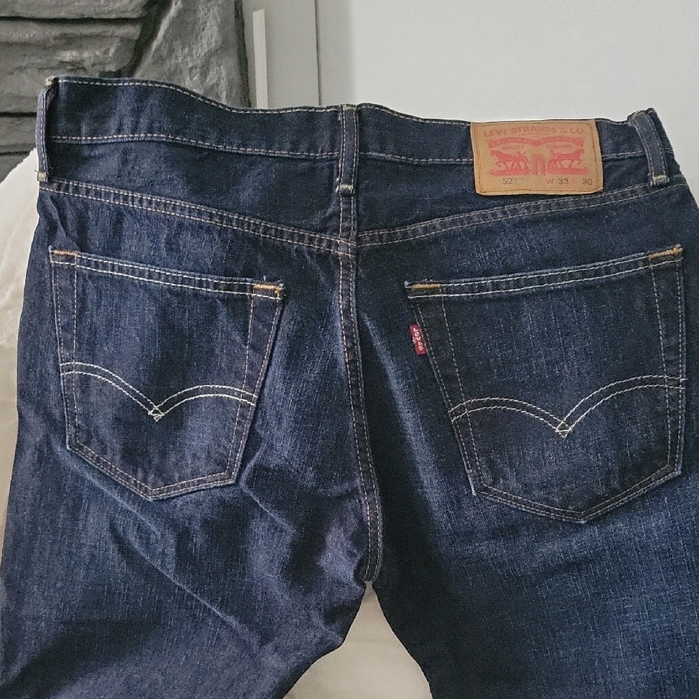 Levi's Men's Dark Indigo Straight Jeans